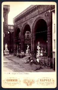 Sommer, Giorgio (1834-1914) - n. 5556. Loggia dei Lanzi. (Firenze)