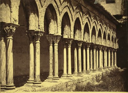 Sommer, Giorgio (1834-1914) - n. 4711 - Monreale - Chiostro - Cornell university website