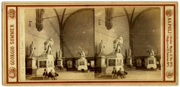 Sommer, Giorgio (1834-1914) - n. 817 - Loggia dei Lanzi, Firenze