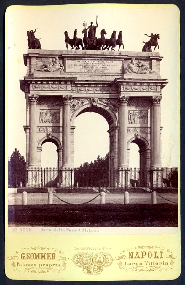 Sommer, Giorgio (1834-1914) - n. 5828 Arco della Pace (Milano)