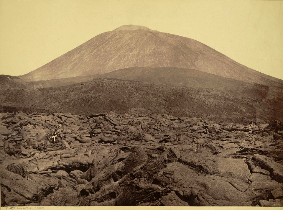 Sommer, Giorgio (1834-1914) - n. 4927 - Lava del Vesuvio (Napoli) - Cornell university website