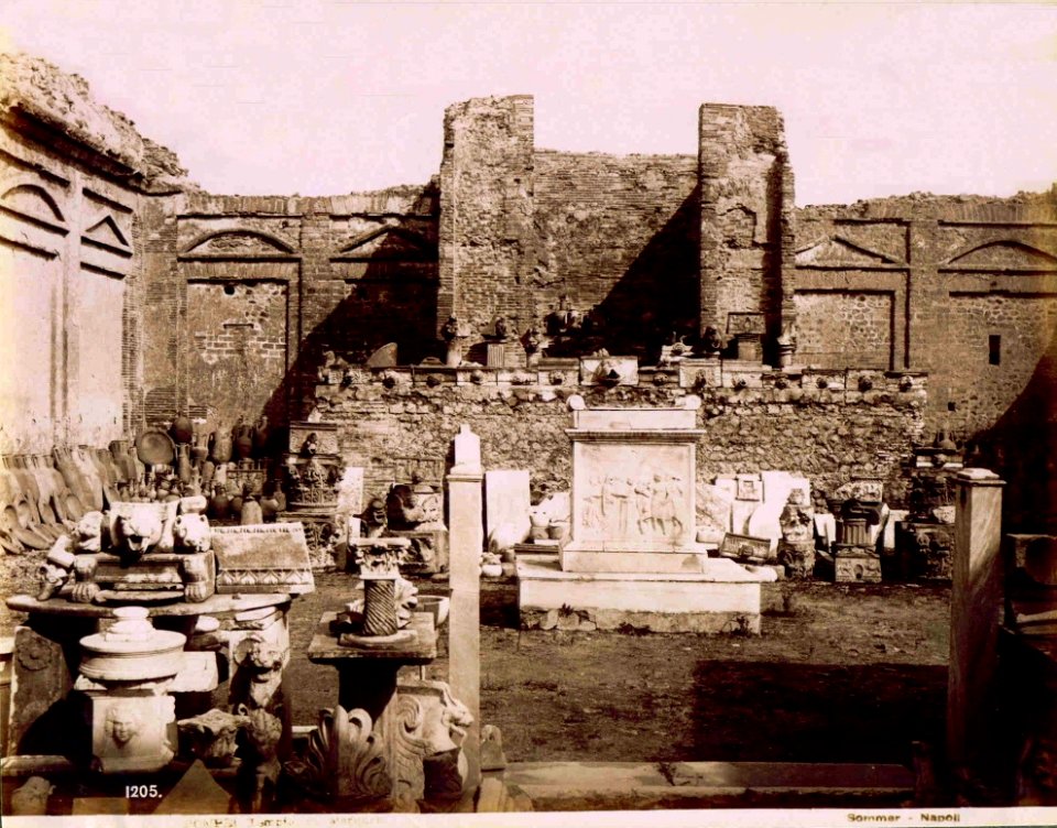 Sommer, Giorgio (1834-1914) - n. 1205 - Pompei - Tempio di Augusto