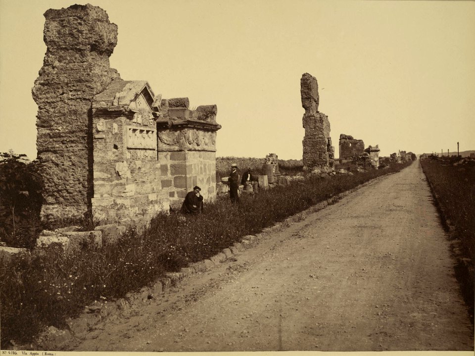 Sommer, Giorgio (1834-1914) - n. 4235 - Via Appia (Roma) - Cornell university website