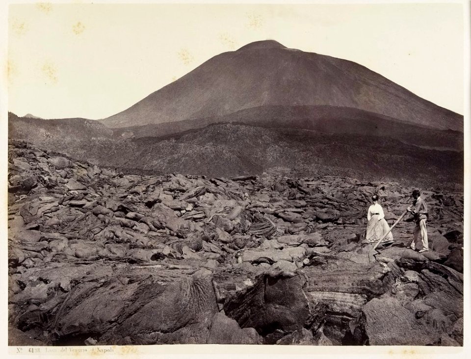 Sommer, Giorgio (1834-1914) - n. 6138 Lava del Vesuvio Napoli