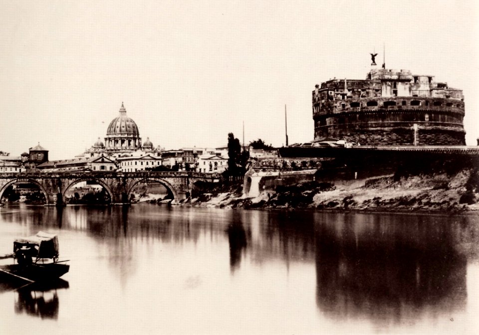 Sommer, Giorgio - Brücke und die Schlösser S. Angelo und S. Pietro (Zeno Fotografie)