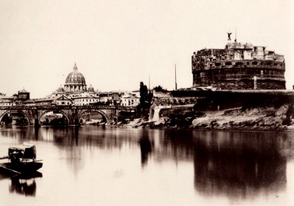 Sommer, Giorgio - Brücke und die Schlösser S. Angelo und S. Pietro (Zeno Fotografie)