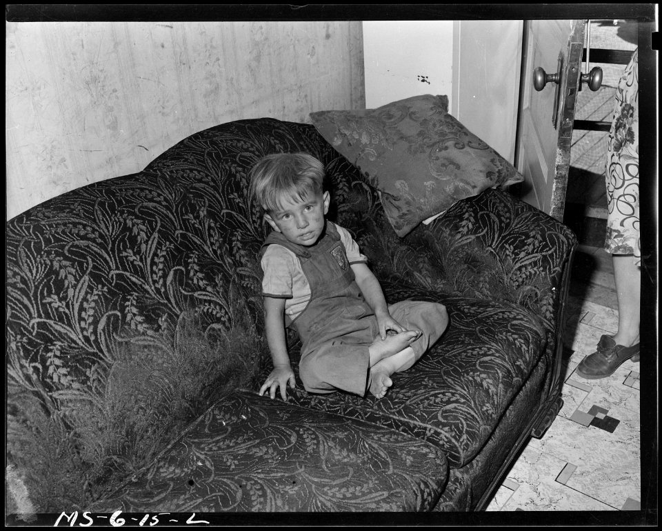 Son of Mr. & Mrs. Llewelyn, who lives in company housing project for miners. Royal Coal Company, Royal Mine, Carbon... - NARA - 540528