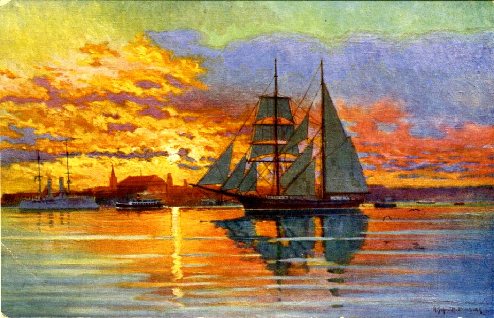 Sonnenuntergang am Kieler Hafen (Kiel 51.732)