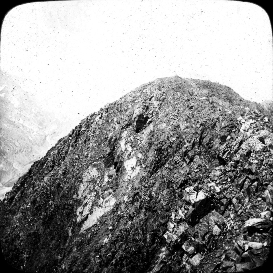 Sommet du Posets, vue prise de l'arête du Posets, Luchon