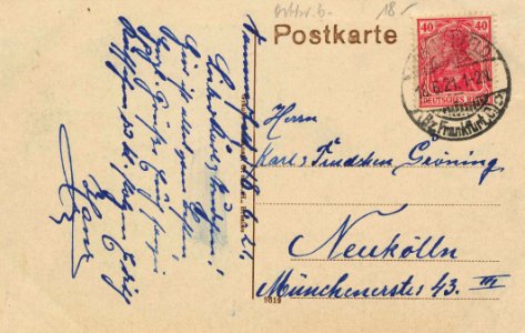 Sommerfeld (N.-L.), Ostbrandenburg - Schulstraße (back) (Zeno Ansichtskarten)