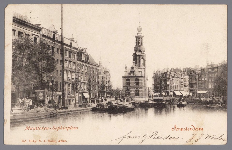 Sophiaplein met Munttoren, Afb 010137000661