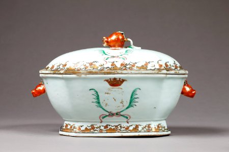 Soppskål i porslin gjord i Kina 1735-1795 - Hallwylska museet - 96147 photo