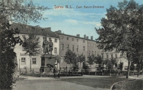 Sorau N.-L., Ostbrandenburg - Zwei-Kaiser-Denkmal (Zeno Ansichtskarten)