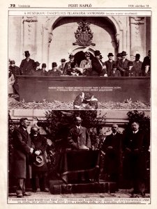 Soproni Hűségkapu avatása 1928. okt. 14. Pesti Napló. Képes műmelléklet, 1928. október, 71. oldal