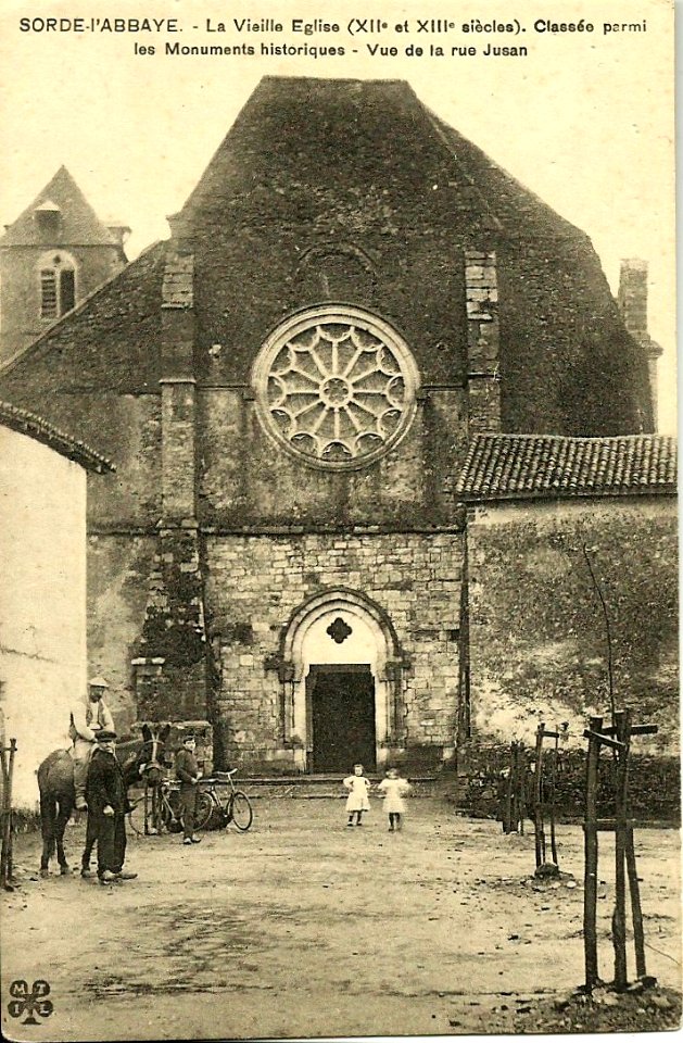 Sorde-l'Abbaye - Eglise - façade 1a