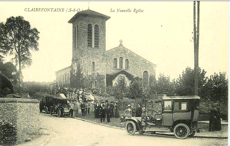 Sortie de messe à Clairefontaine