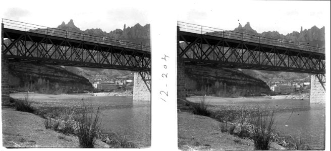 Sota el pont de Monistrol a contrallum