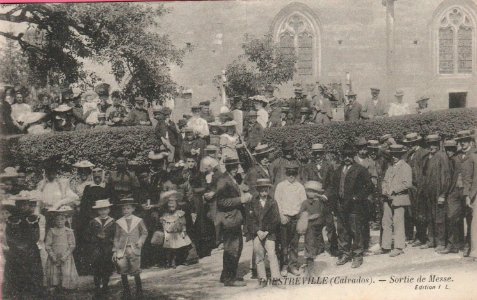 Sortie de messe à Prestreville