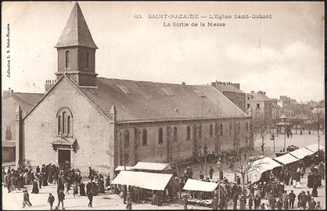 Sortie de messe à Saint-Gohard