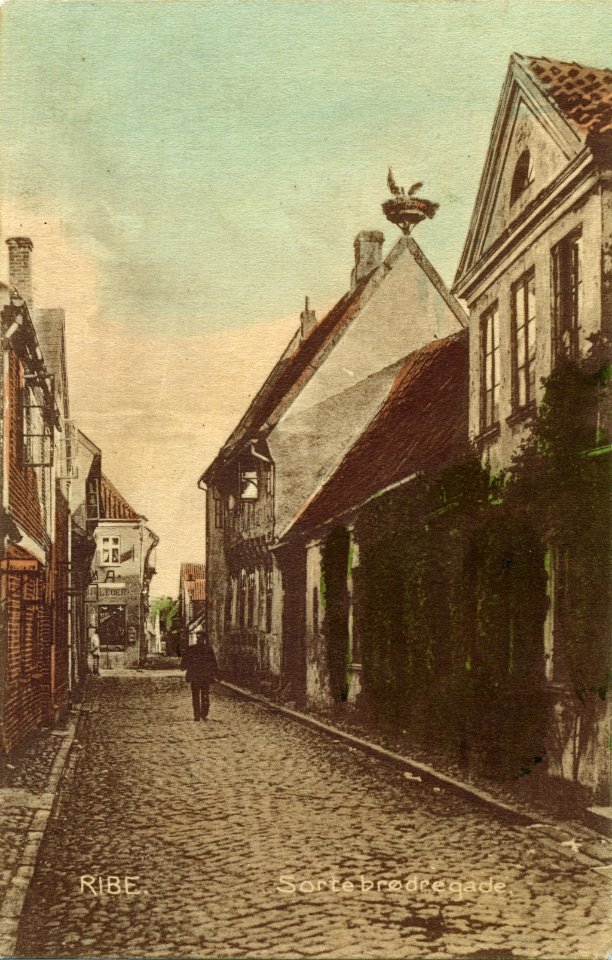 Sortebrødregade før 1909, Ribe
