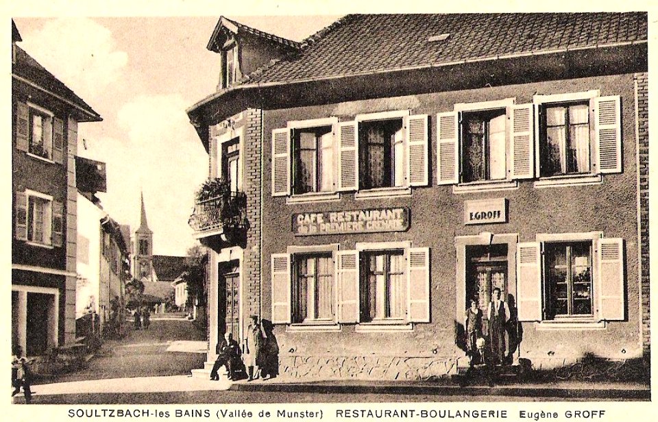 Soultzbach-les-Bains - ancien café-restaurant, aujourd'hui boulangerie-pâtisserie