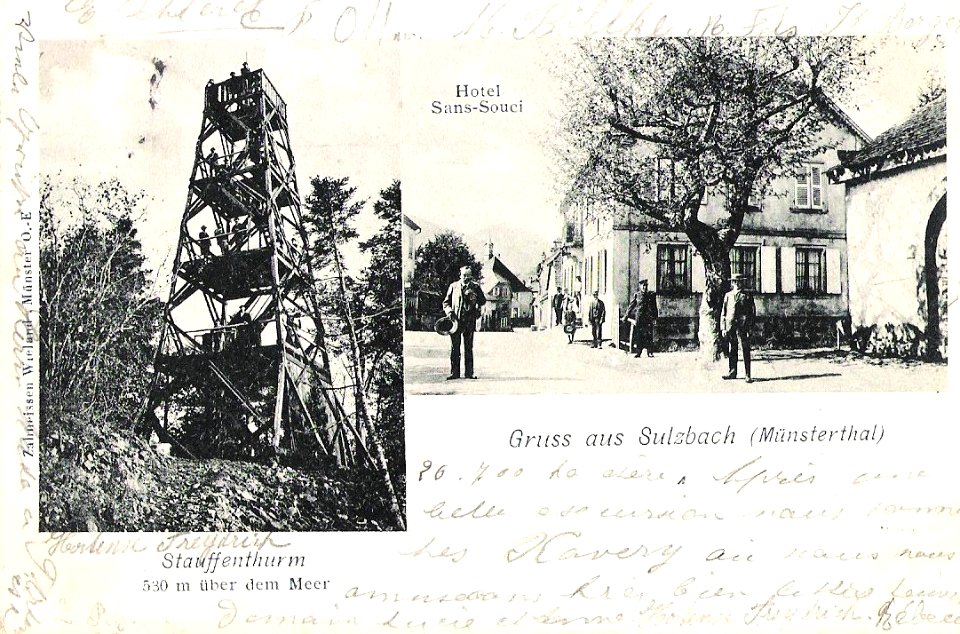 Soultzbach-les-Bains - Staufenturm et Hôtel Sans-Souci