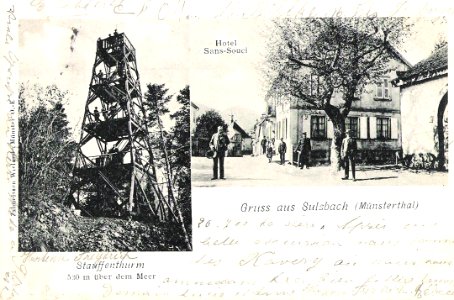 Soultzbach-les-Bains - Staufenturm et Hôtel Sans-Souci