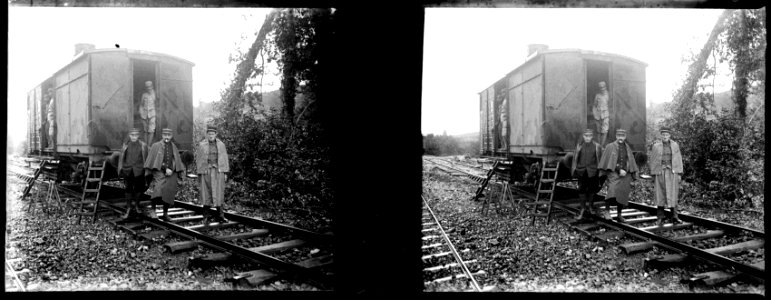 Sous la Perrière. Train de 19. Cdt. de Chaumont - Fonds Berthelé - 49Fi368