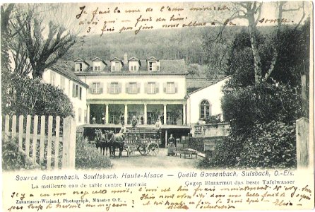 Soultzbach-les-Bains - ancienne source Gonzenbach