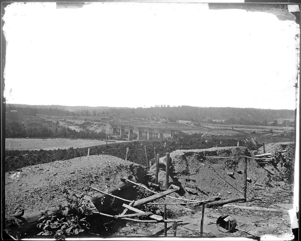 South bank of Chattahoochee River, 1864 - NARA - 528890