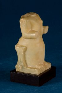 South Arabian - Statue of a Seated Woman - Walters 2161 - Three Quarter