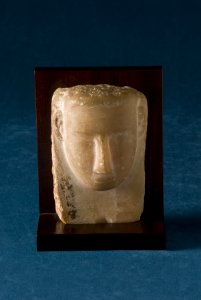South Arabian - Head-Stela with a U-Shaped Face - Walters 2147
