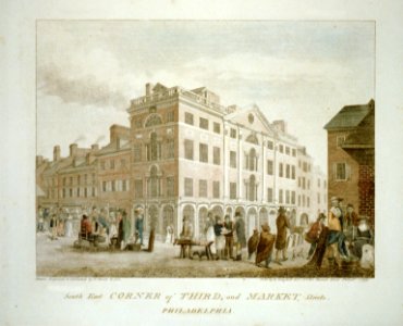 South East Corner of Third, and Market Streets - Philadelphia LCCN2002718873