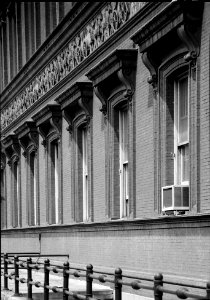SOUTH FACADE, DETAIL, FIRST FLOOR WINDOWS - Pension Building