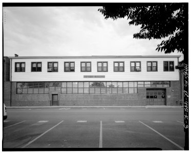 South front elevation looking north at original building 162