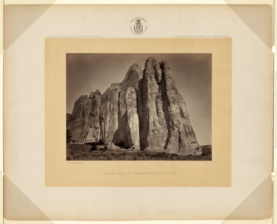 South side of Inscription Rock, N.M. - T.H. O'Sullivan, phot. LCCN2007684825