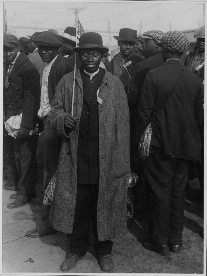 Southern Blacks Come To Camp Devens For Military Training. Shelton Smith, a typical Negro minister, . . . - NARA - 533543