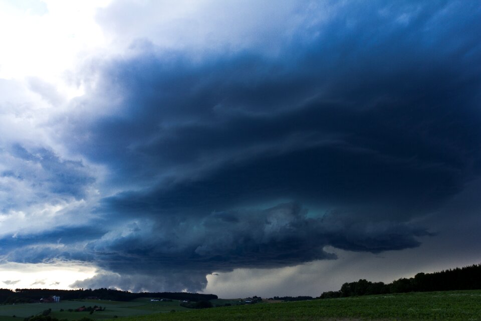 Super cell storm hunting summer thunderstorm