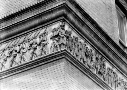 SOUTHEAST CORNER, TERRA-COTTA FRIEZE - Pension Building