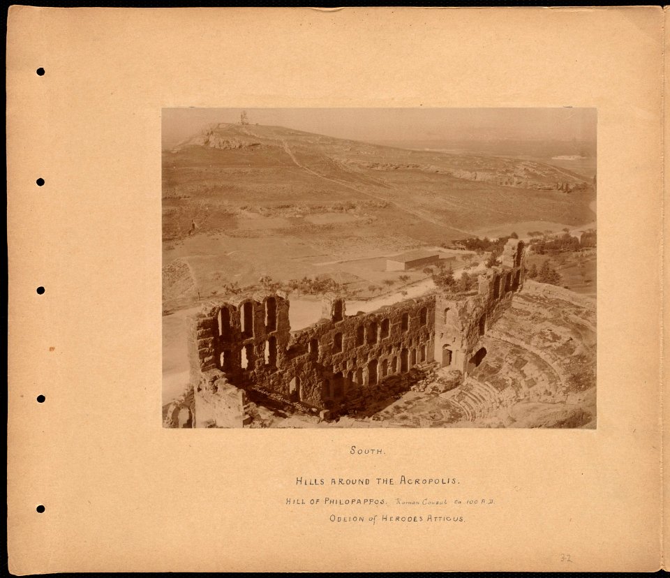 South. Hills around the Acropolis. Hill of Philopappos. Odeion of Herodes Atticus