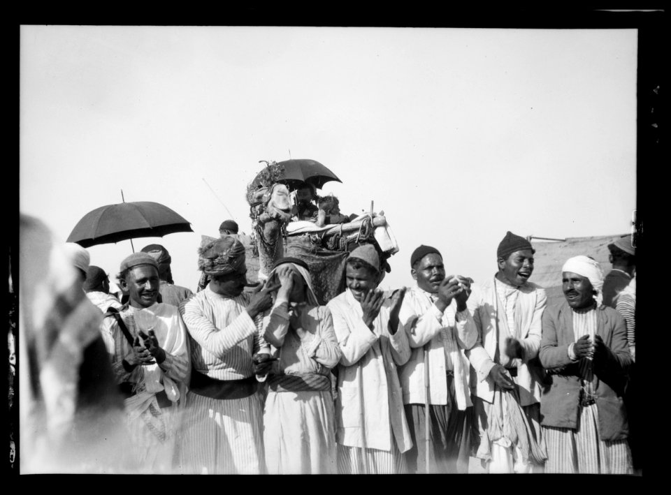 Southern Palestine. Nebi Rubin (The Prophet Reuben). Circumcision procession at Nebi Rubin LOC matpc.15514
