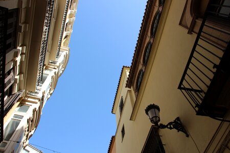Apartment blue building