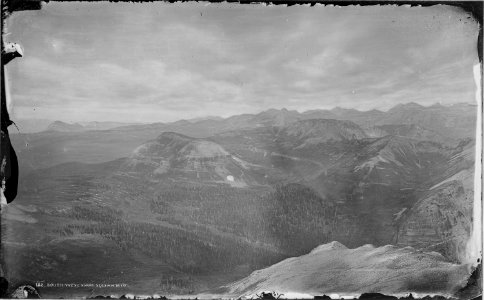 Southwest from Sultan Mountain. Silverton Quad. San Juan County, Colorado. - NARA - 517090