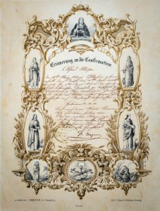 Souvenir de confirmation 1857