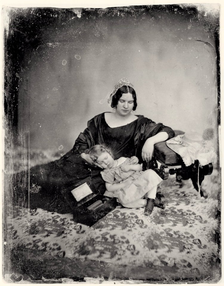 Southworth and Hawes - Unbekannte Mutter mit Kind (Zeno Fotografie)