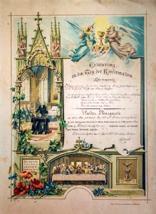 Souvenir de confirmation Schwindratzheim 1897