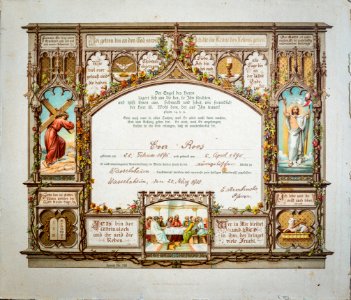 Souvenir de confirmation Wasselnheim 1910