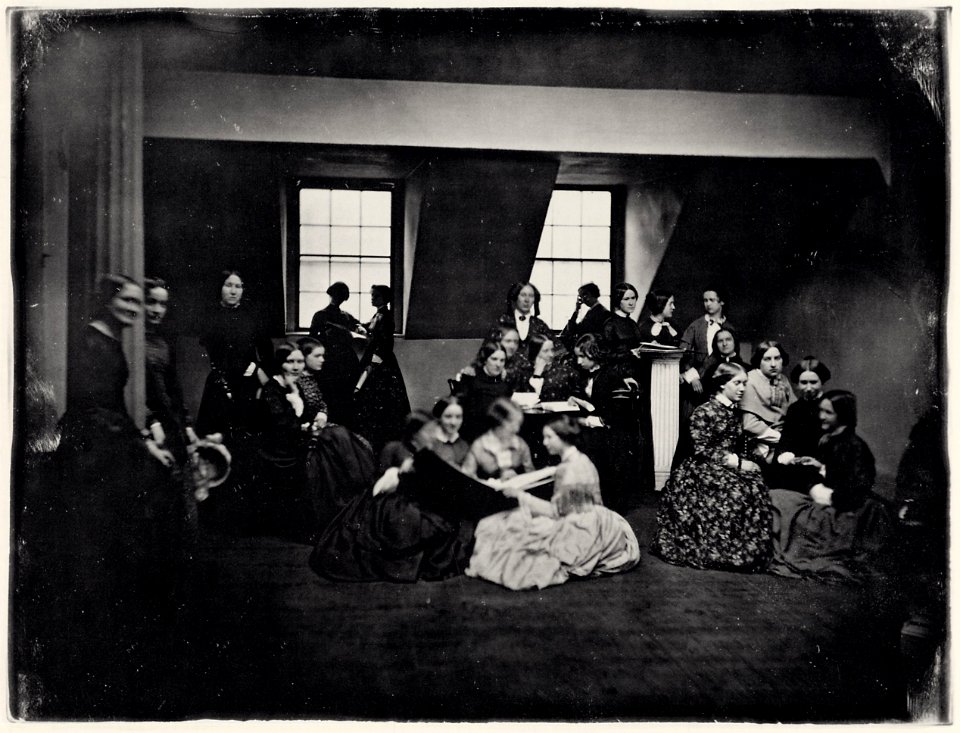 Southworth and Hawes - Unbekannte Gruppe von Frauen im Southworth and Hawes Studio (Zeno Fotografie)
