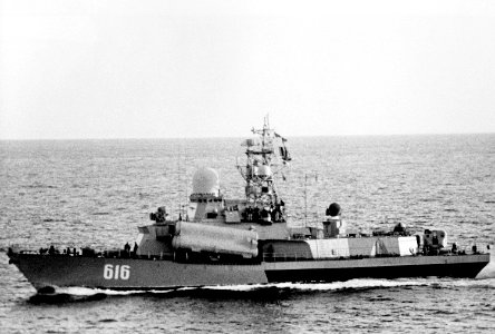 Soviet Nanuchka class guided missile corvette