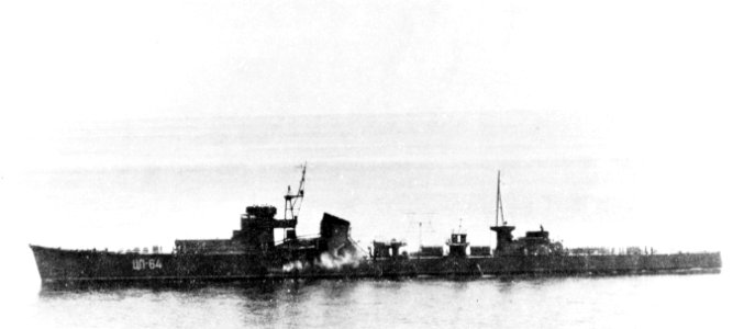 Soviet target ship TSL-64 in the Sea of Japan in July 1959